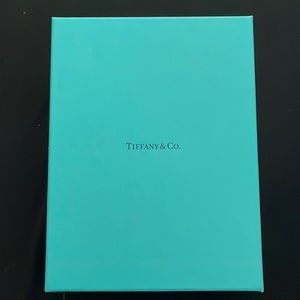 Tiffany & Co Textured Leather Zip Pouch. New